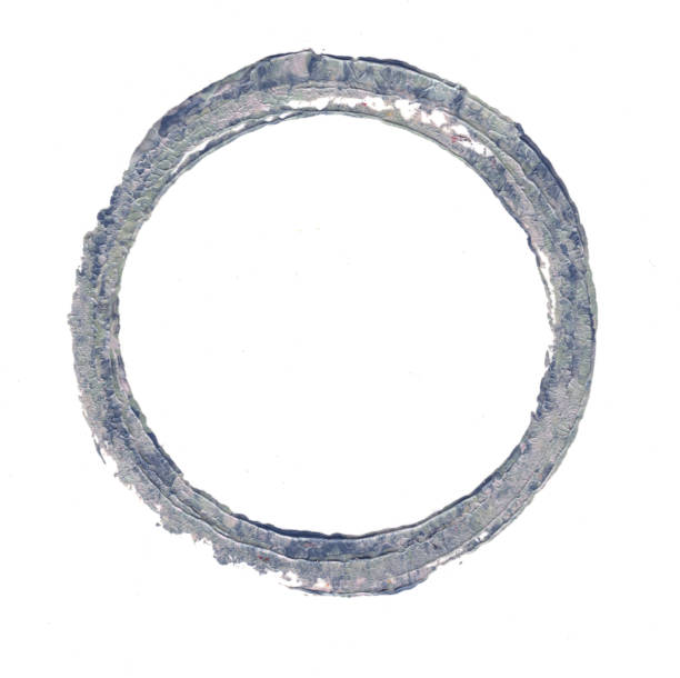 istock Colorful hand drawn circle.Acrylic on paper. For design used. 1376254897