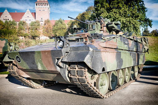 German infantry fighting vehicle Marder in Szczecin, Poland