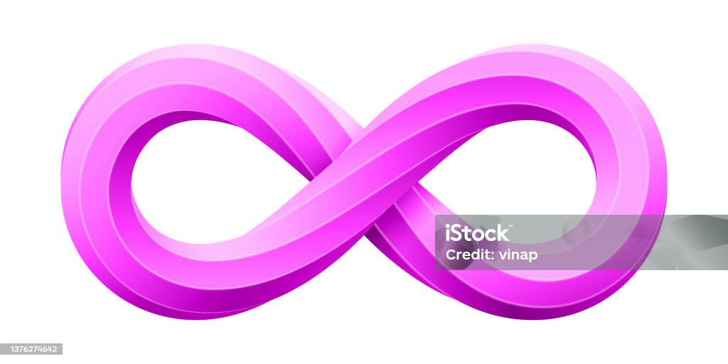 Infinity Shape Octagon Infinity Sign Made Of Twisted Octagonal Rod Mobius Strip Symbol Vector ...