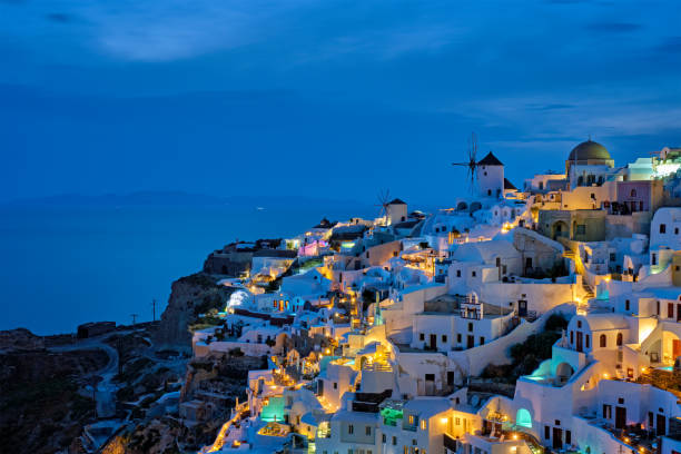 istock Famous greek tourist destination Oia, Greece 1376280576