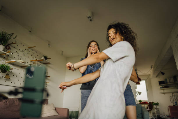 istock Friends trying out viral internet challenges 1376331880