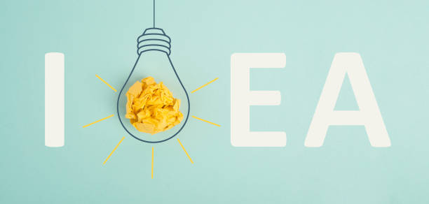 istock Light bulb concept, having a new idea, brainstorming, start up business, creative marketing, education 1376345918