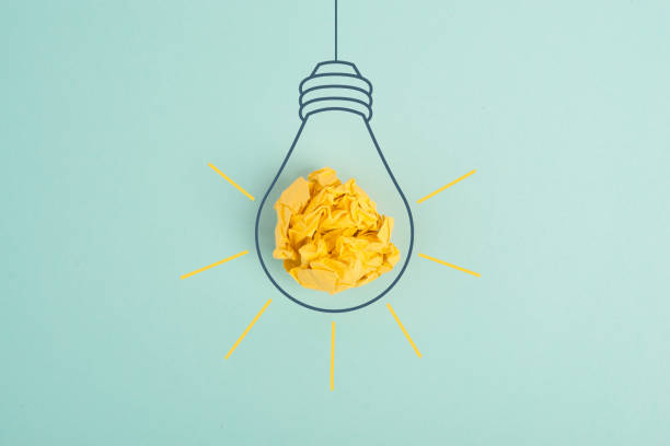 istock Light bulb concept, having a new idea, brainstorming, start up business, creative marketing 1376347572
