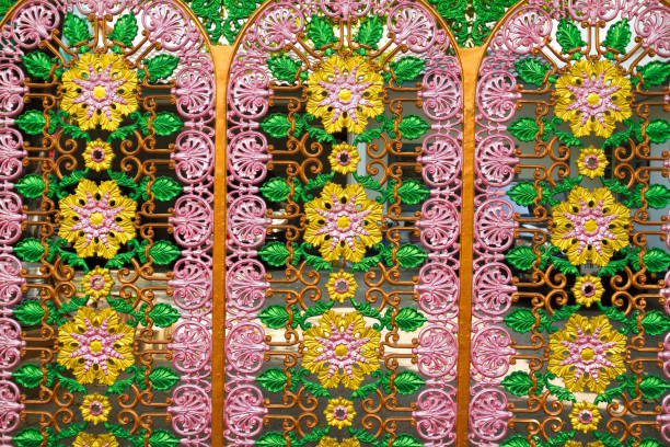 Ornated thai gate in Bangkok