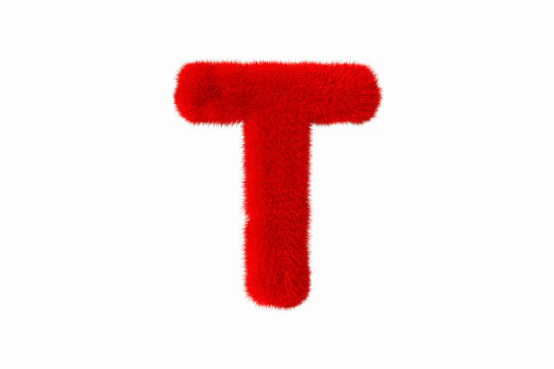 Alphabet Letter T Modern Style 3D illustration