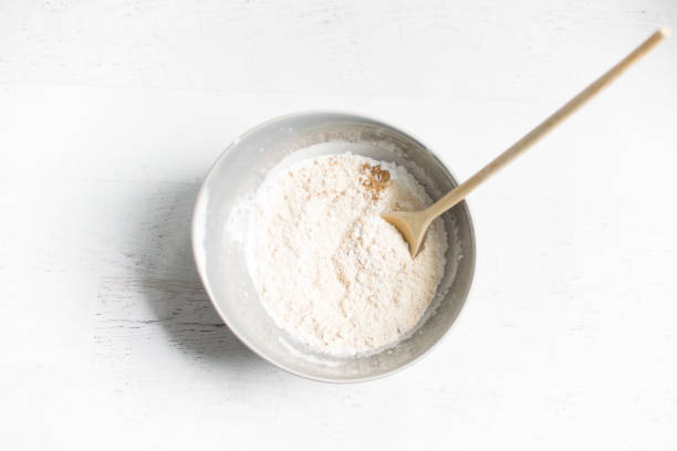 istock Bowl of flour for baking bread 1376407324