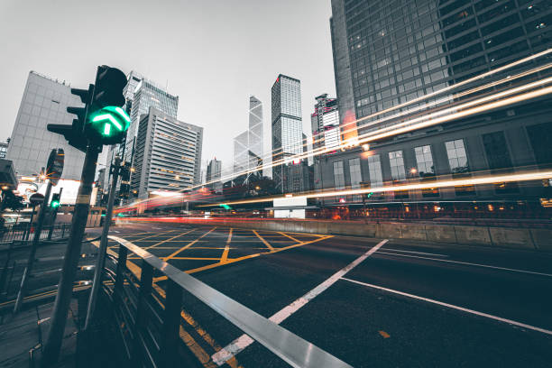 Traffic at Central, Hong Kong