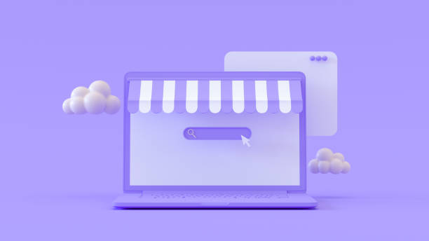 istock Online shopping on laptop, e-commerce, online store 1376473425