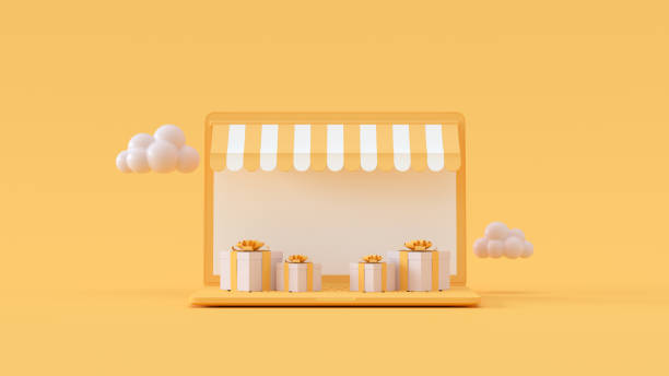 istock Online shopping on laptop, e-commerce, online store 1376483842