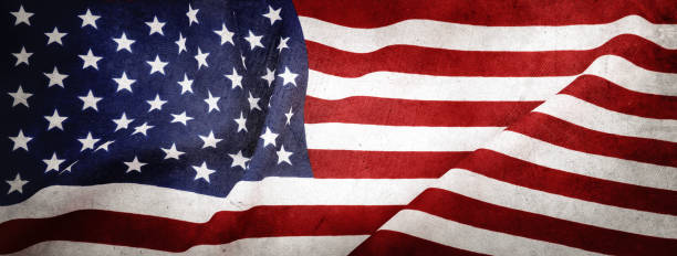 istock Grunge American flag 1376504640