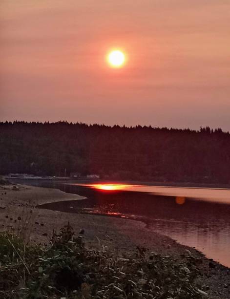 istock Sunrise in Wildfire Smoke 1376529443