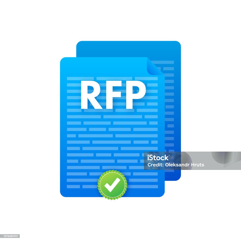 Rfp Request For Proposal Document Vector Stock Illustration Stock ...