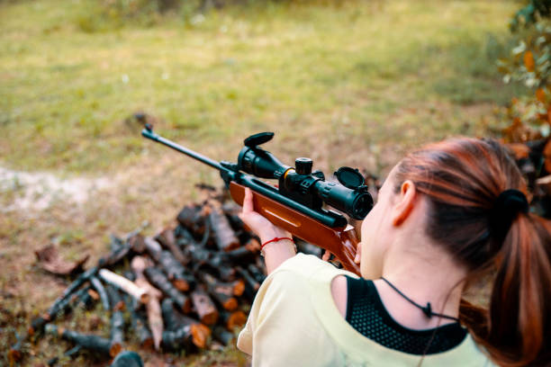 istock Teen Girl on Shooting practice 1376603675
