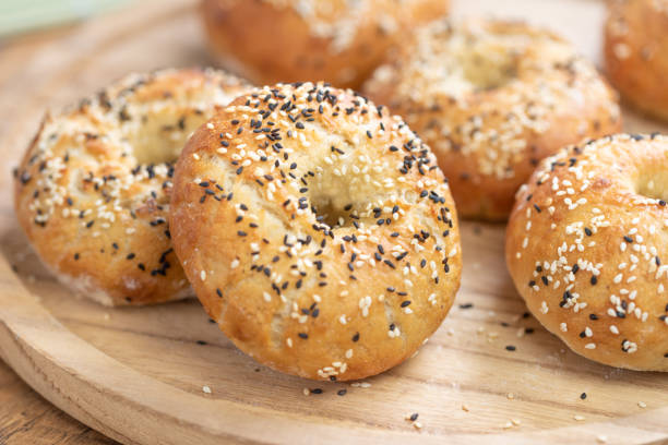 istock homemade bagels in a canvas basket 1376603685