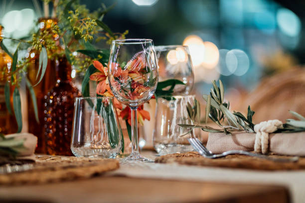 istock Luxury table settings for prestige events with modern and hi end style. 1376606378