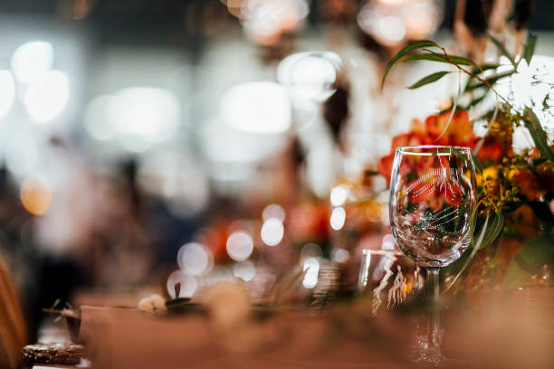 istock Luxury table settings for prestige events with modern and hi end style. 1376608008