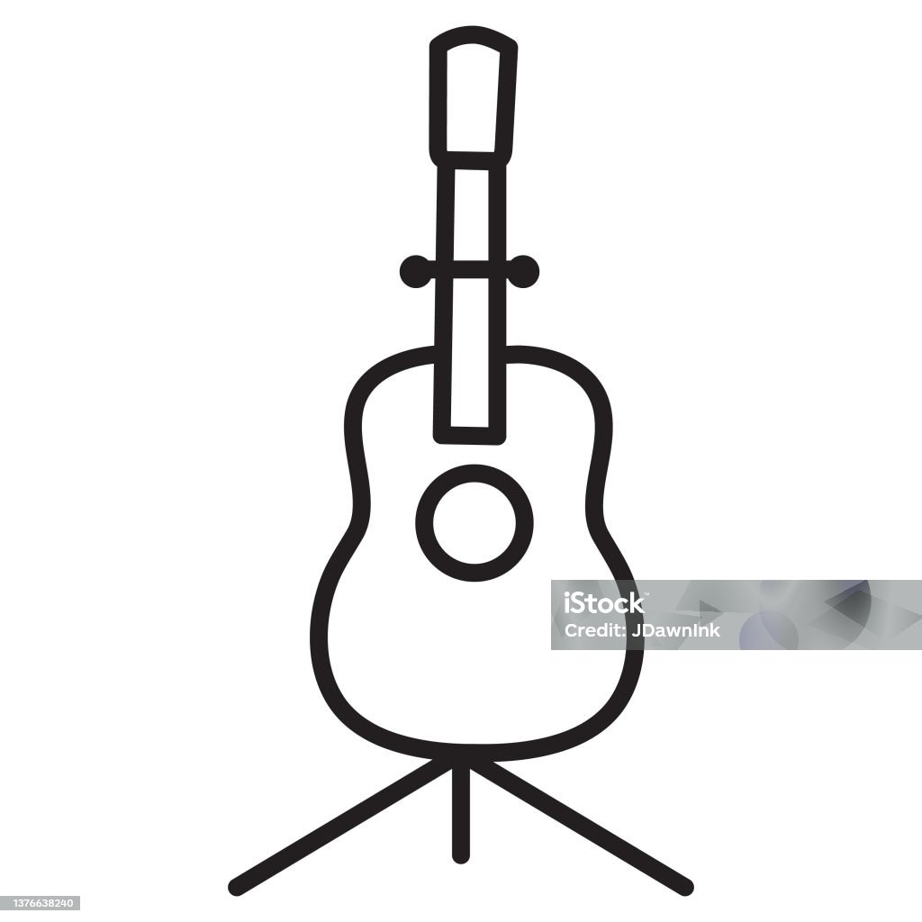 Pinchazo Discutir Sin aliento Ilustración de Soporte De Guitarra Acústica De La Tienda De Música Icono  Sobre Fondo Blanco Trazo Editable y más Vectores Libres de Derechos de  Atril para guitarra - iStock