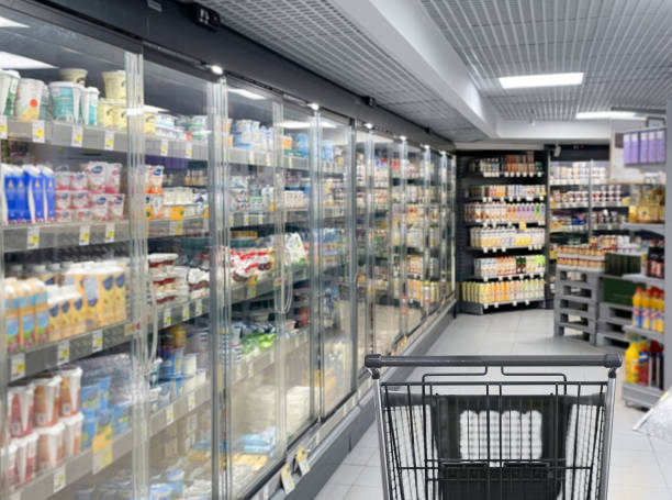 istock empty grocery cart in an empty supermarket 1376700252