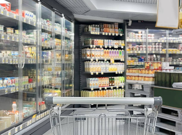 istock empty grocery cart in an empty supermarket 1376700255