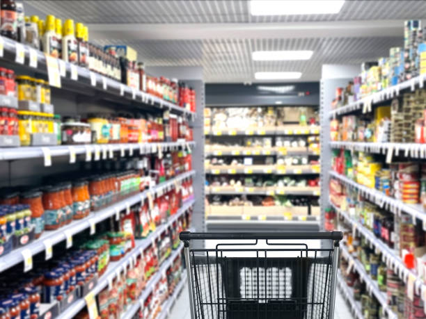 istock empty grocery cart in an empty supermarket 1376700269