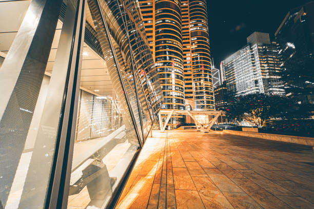 istock Town square in Central District at night, Hong Kong 1376701373