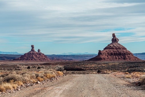 Exploring the rock formations of The Valley of the Gods