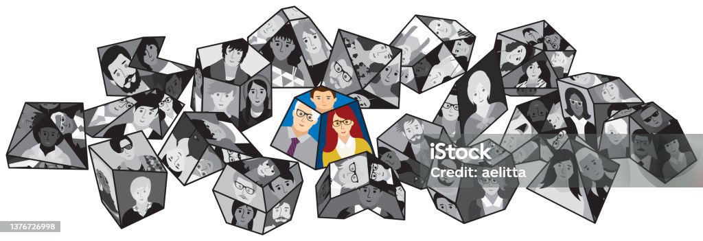 Angular Shape Person Composition Of Abstract Angular Asymmetrical Shapes Which Contains ...