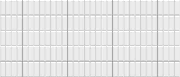 ilustrações de stock, clip art, desenhos animados e ícones de tile seamless background. metro brick wall. vector illustration. - seamless brick repetition pattern