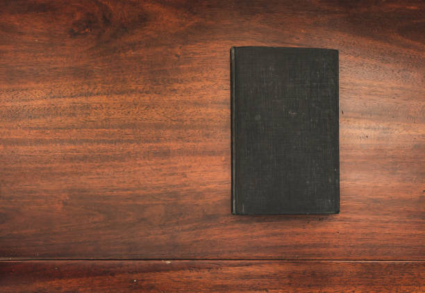istock aged black hardcover book with copy space 1376876242