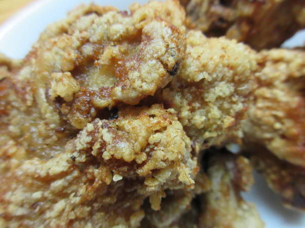 istock Bright Delicious Crispy Brown Deep-Fried Chicken Karaage Close Up 2022 1376884681