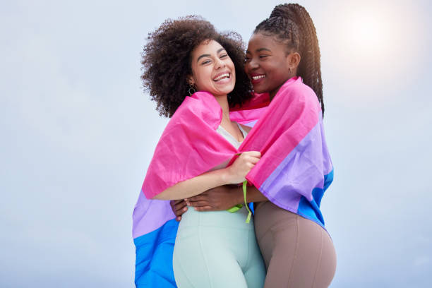 Shot of two young women spending time together outdoors My new place to begin is her name lesbian stock pictures, royalty-free photos & images