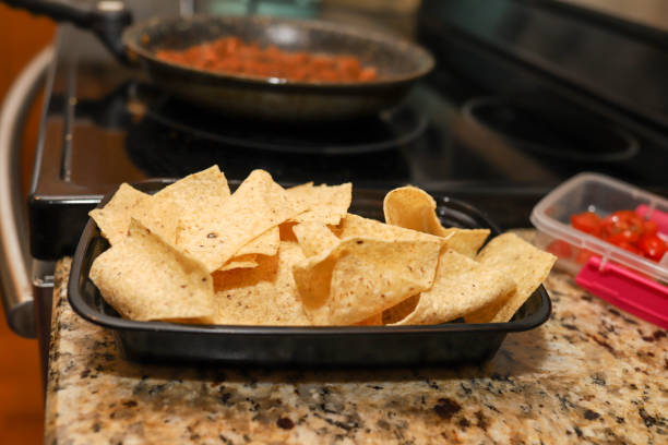 istock A bowl of tortilla chips on a kitchen counter 1376940401