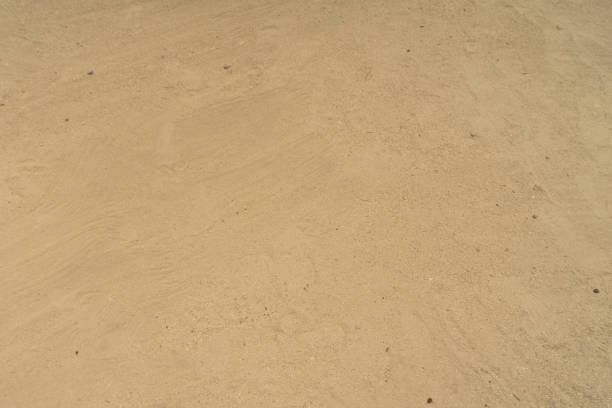 Clear yellow brown beach sand background texture detail