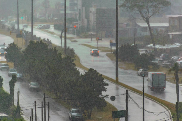 istock Rainy Highway, Punta del Este, Uruguay 1377030612