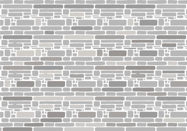 losowe wzory cegieł, mury. - brick wall paving stone brick wall stock illustrations