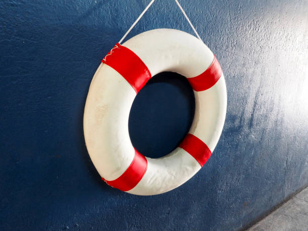 istock lifebuoy or saver ring hanging on navy blue wall 1377139944