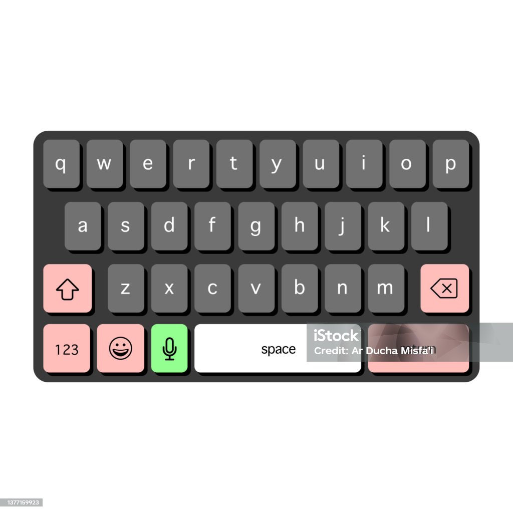 Keybord Interface Keyboard Preview Mobile User Interface Stock Illustration - Download ...