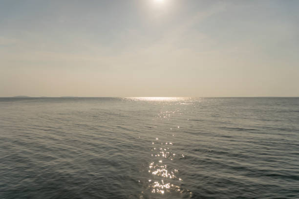istock Bright sunny day afternoon with dark blue wave moving water ocean 1377160462