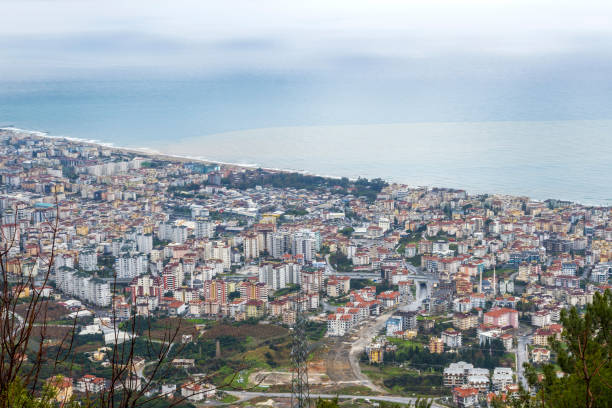 istock Rain storm and heavy clouds over the Alanya Turkey downtown 1377199255