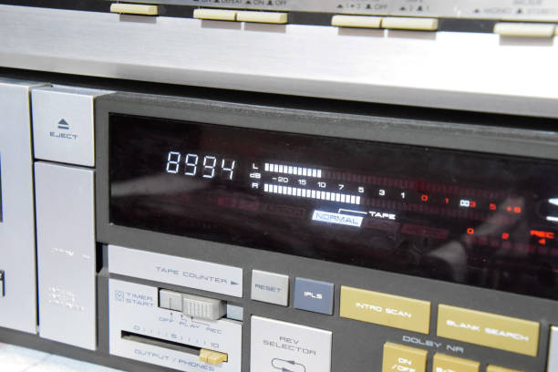 istock Cassette deck for playing music cassettes. Retro audio. 1377299338