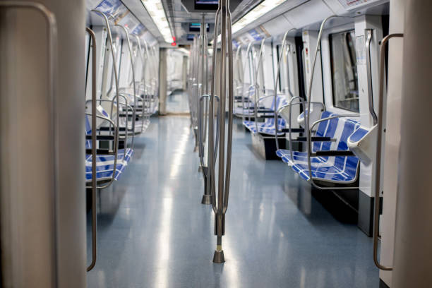istock Empty train very early in the morning on the subway in Barcelona 1377408237