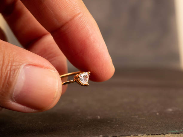 istock Close up shoot of gold wedding ring 1377428531