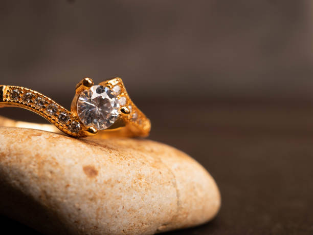 istock Close up shoot of gold wedding ring 1377430741