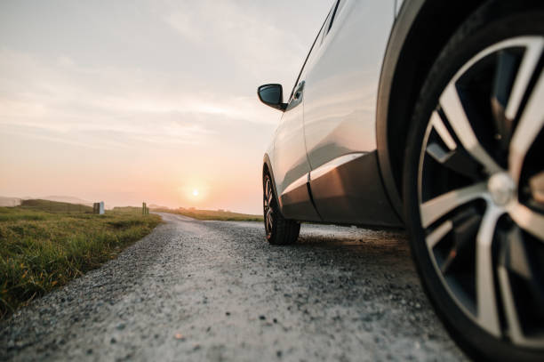 istock Detail of a car at sunset 1377435708