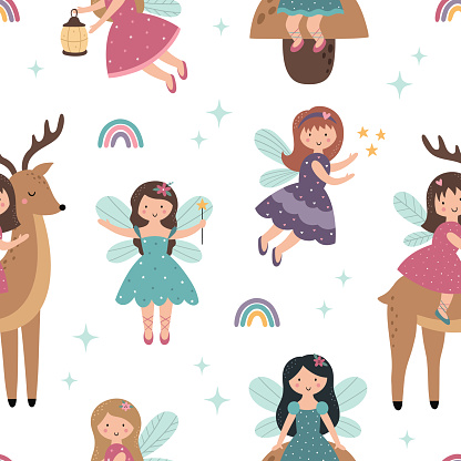Seamless pattern for printing on fabric, wallpaper, clothing, wrapping paper. Vector illustration
