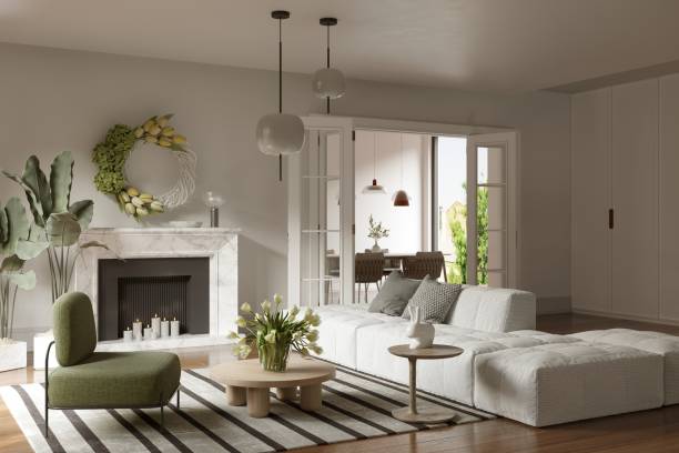 istock Easter decorations in living room 1377462423