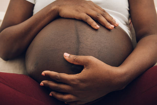 pregnant woman stock photo