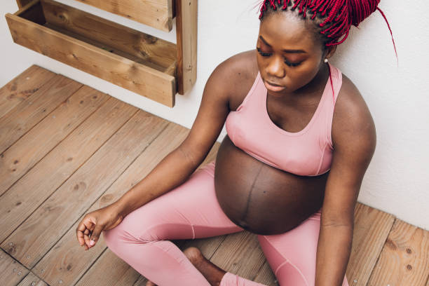 istock Black pregnant woman 1377469395