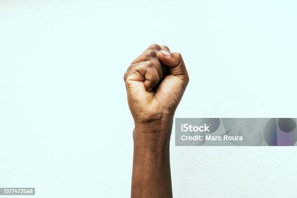 Black Fist Stock Photo - Download Image Now - Fist, Punching The Air, Black Power Movement