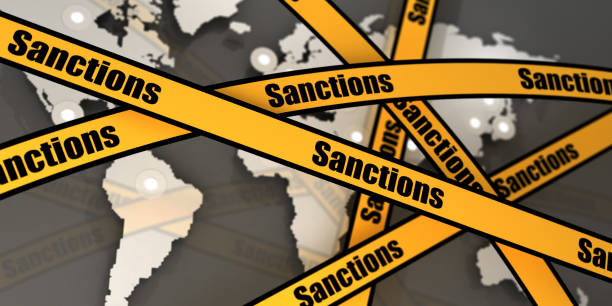 Sanctions in World stock photo